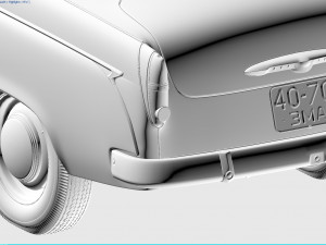 mzma moskvitch-407 1962 3D 모델