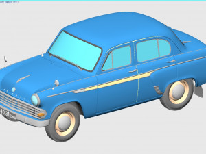 mzma moskvitch-403 ie 1963 3D Model