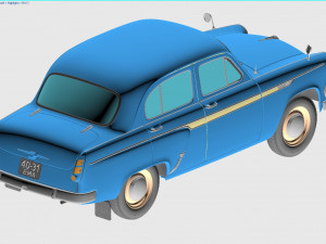mzma moskvitch-403 ie 1963 3D Model