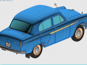 mzma moskvitch-403 ie 1963 3D Model