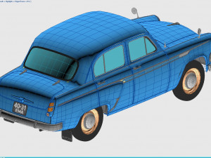 mzma moskvitch-403 ie 1963 3D Model