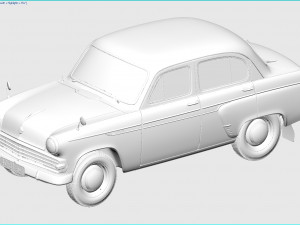mzma moskvitch-403 ie 1963 3D Model