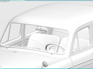 mzma moskvitch-403 ie 1963 3D Model