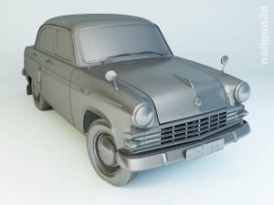 mzma moskvitch-403 ie 1963 3D Model
