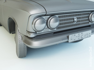 mzma moskvitch-408 e 1964 Model 3D