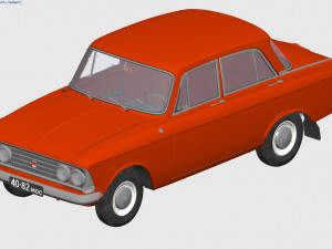mzma moskvitch-408 e 1964 Model 3D