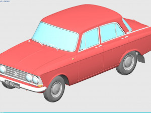 mzma moskvitch-408 e 1964 Model 3D