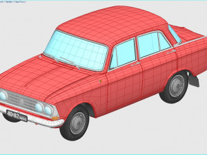 mzma moskvitch-408 e 1964 Model 3D
