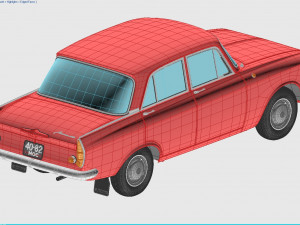 mzma moskvitch-408 e 1964 Model 3D