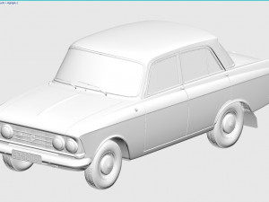 mzma moskvitch-408 e 1964 Model 3D