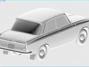 mzma moskvitch-408 e 1964 Model 3D