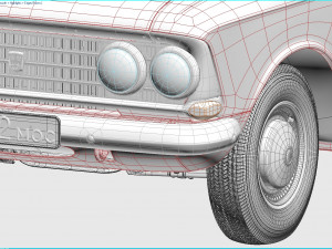 mzma moskvitch-408 e 1964 Model 3D