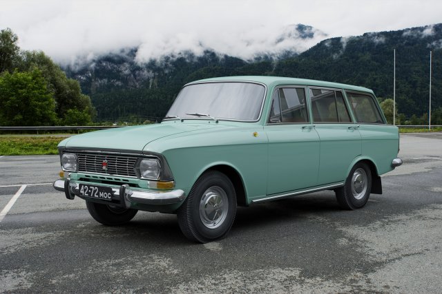 azlk moskvitch-427 1972 Model 3D .c4d .max .obj .3ds .fbx .stl .blend 