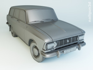 azlk moskvitch-427 1972 Model 3D
