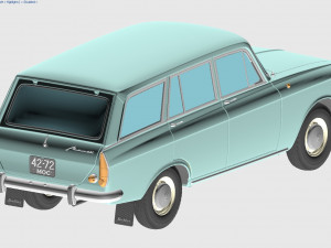 azlk moskvitch-427 1972 Model 3D