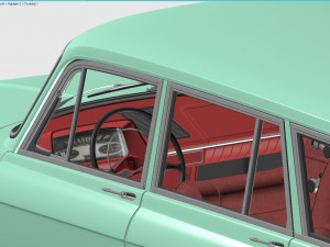 azlk moskvitch-427 1972 Model 3D