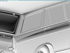 azlk moskvitch-427 1972 Model 3D