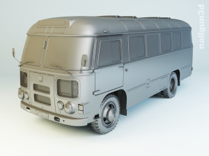 paz-672m 1982 Modello 3D