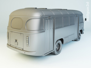 paz-672m 1982 Modello 3D