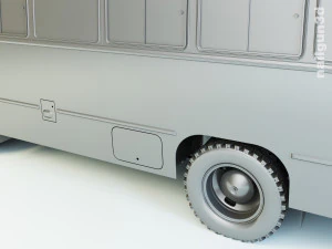 paz-672m 1982 3D Model