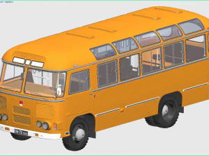 paz-672m 1982 3D Model