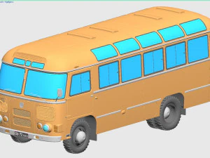 paz-672m 1982 3D Model