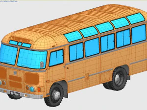 paz-672m 1982 3D Model