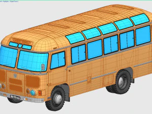 paz-672m 1982 3D Model