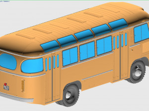 paz-672m 1982 Modello 3D