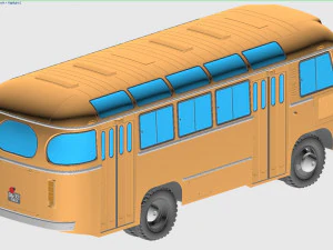 paz-672m 1982 3D Model