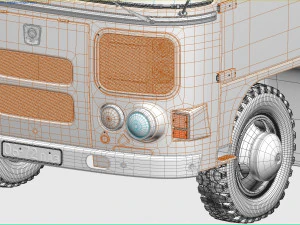 paz-672m 1982 3D Model