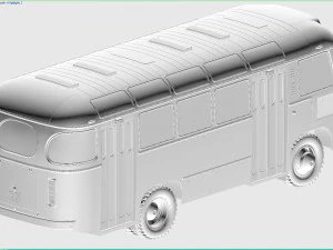 paz-672m 1982 3D Model