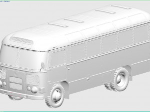 paz-672m 1982 Modello 3D