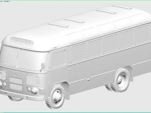 paz-672m 1982 3D Model
