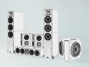 klipsch audio system 3D Model
