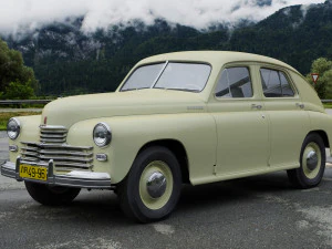 gaz m20 pobeda 1948 1953 Modello 3D
