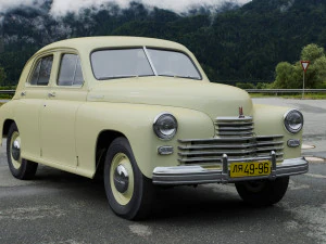 gaz m20 pobeda 1948 1953 3D Model
