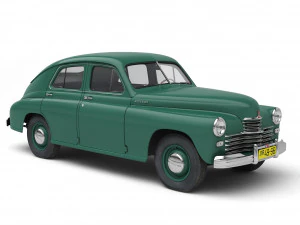 gaz m20 pobeda 1948 1953 3D Model