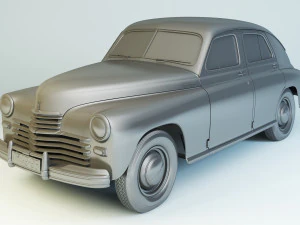 gaz m20 pobeda 1948 1953 3D Model