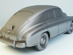 gaz m20 pobeda 1948 1953 3D Model