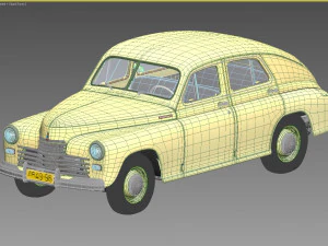 gaz m20 pobeda 1948 1953 3D Model