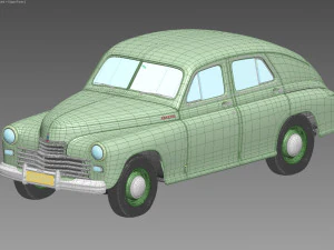 gaz m20 pobeda 1948 1953 3D Model