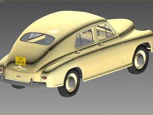 gaz m20 pobeda 1948 1953 3D 模型