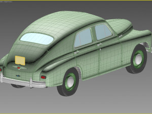 gaz m20 pobeda 1948 1953 3D 模型