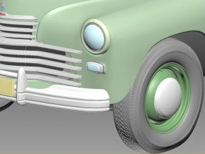 gaz m20 pobeda 1948 1953 3D Model