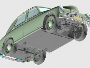 gaz m20 pobeda 1948 1953 3D 模型