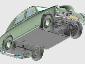 gaz m20 pobeda 1948 1953 3D Model