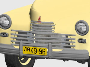 gaz m20 pobeda 1948 1953 3D Model