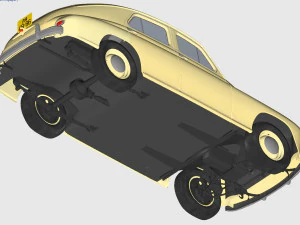 gaz m20 pobeda 1948 1953 3D Model