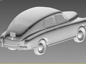 gaz m20 pobeda 1948 1953 3D 模型